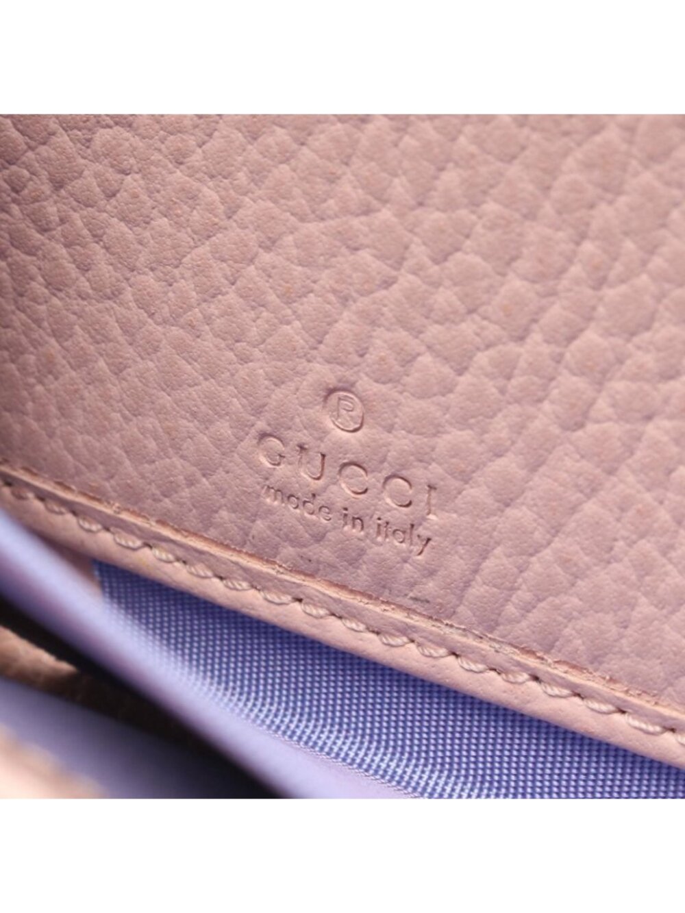 Gucci Round Wallet Petit Marmont GG Blue Purple Leather - Picture 4 of 7